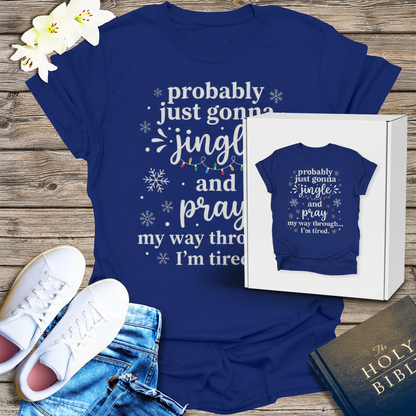 Jingle and Pray T-Shirt_dual_model_life