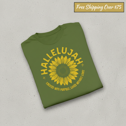 Hallelujah Sunflower T-Shirt_fold_tilt