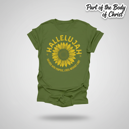 Hallelujah Sunflower T-Shirt_3d_float