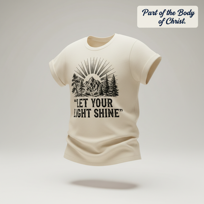 Let Your Light Shine T-Shirt_3d_float