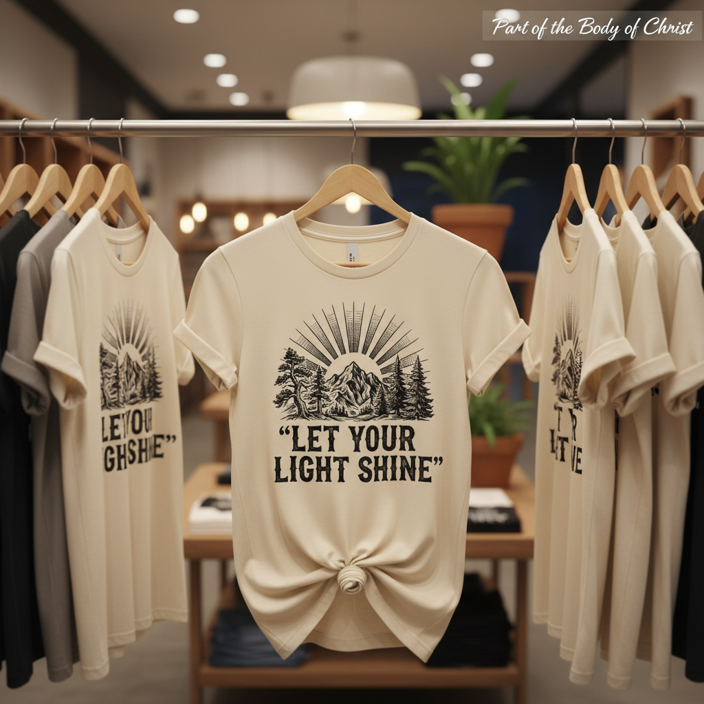Let Your Light Shine T-Shirt_boutique_rack