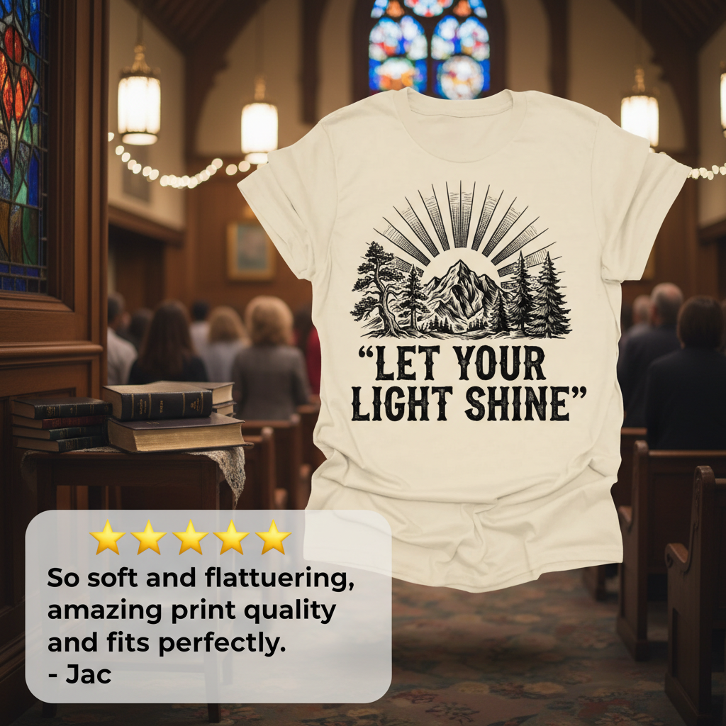 Let Your Light Shine T-Shirt_review