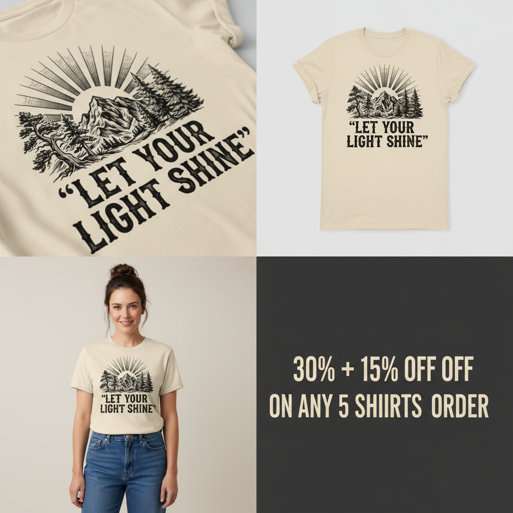 Let Your Light Shine T-Shirt_4_panel