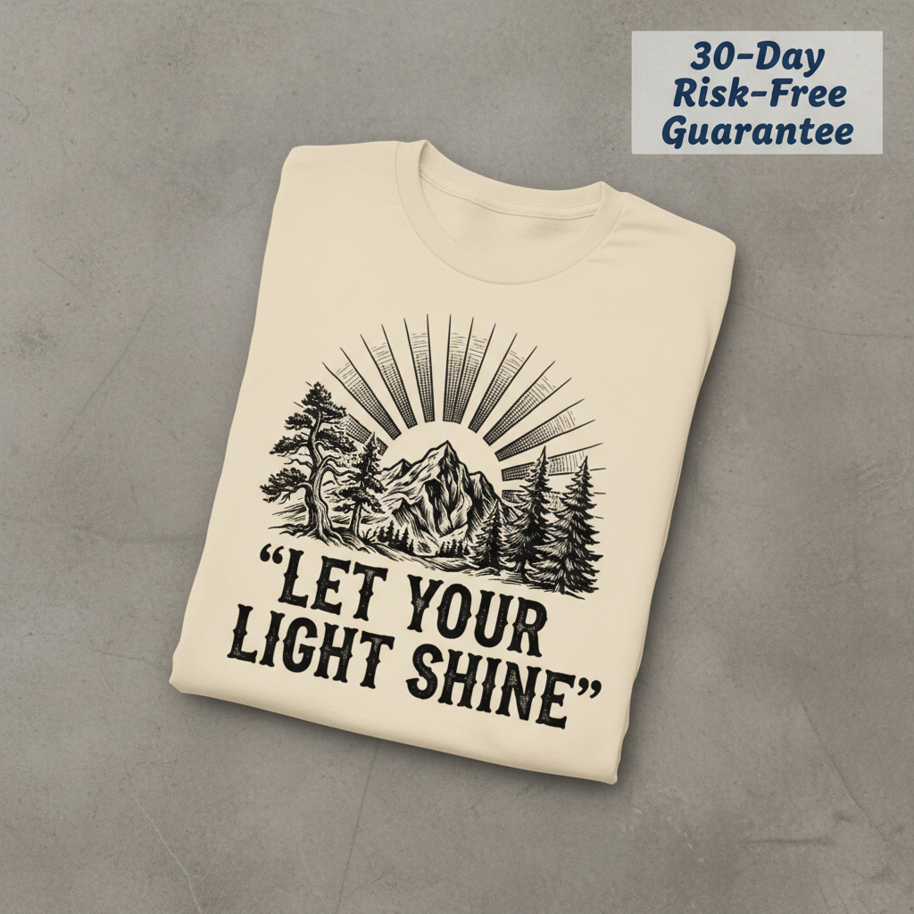 Let Your Light Shine T-Shirt_fold_tilt