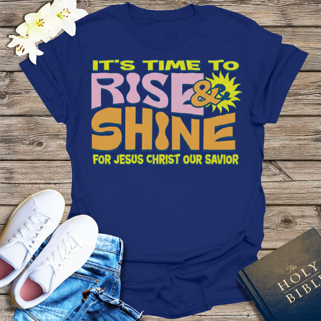 Rise and Shine for Jesus T-Shirt_dual_model_life