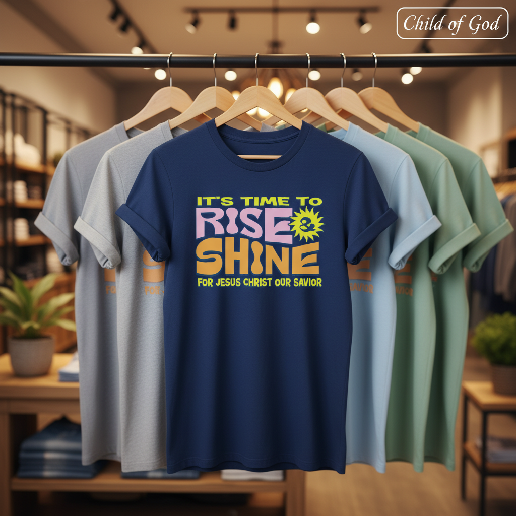Rise and Shine for Jesus T-Shirt_boutique_rack
