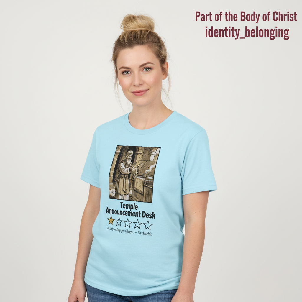 Temple Announcement Desk T-Shirt__hero
