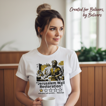 Jerusalem Wall Restoration T-Shirt__lifestyle