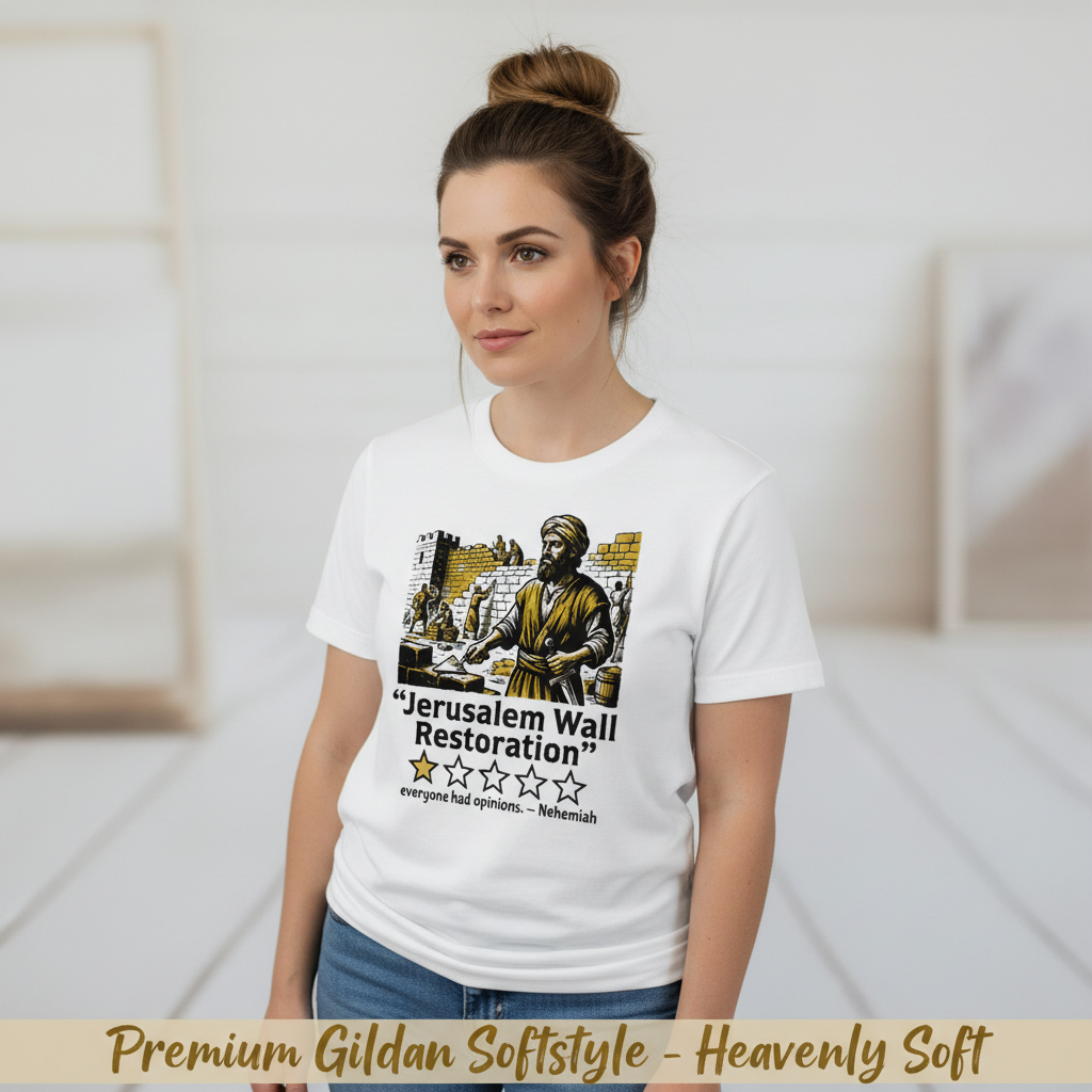 Jerusalem Wall Restoration T-Shirt__space