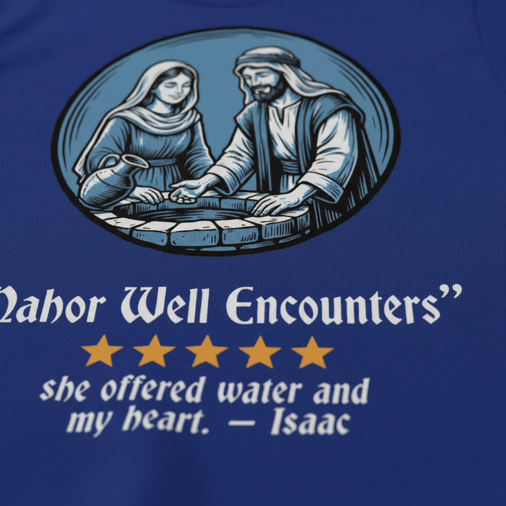 Nahor Well Encounters T-Shirt__detail