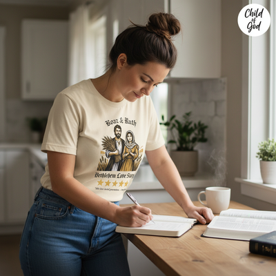 Boaz & Ruth Bethlehem Love Story T-Shirt__use