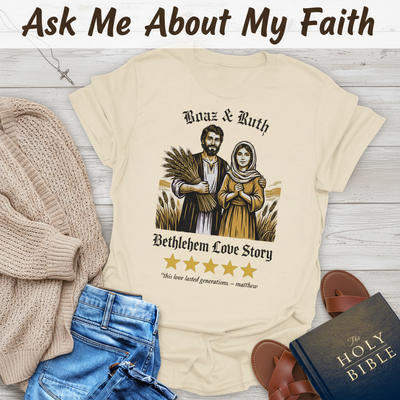 Boaz & Ruth Bethlehem Love Story T-Shirt__pair