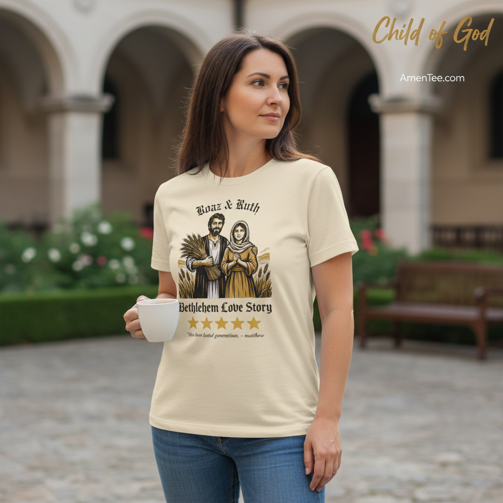Boaz & Ruth Bethlehem Love Story T-Shirt__lifestyle