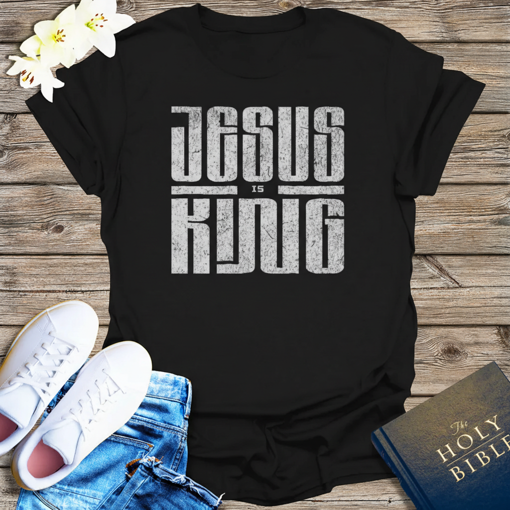 Jesus Is King T-Shirt_dual_model_life