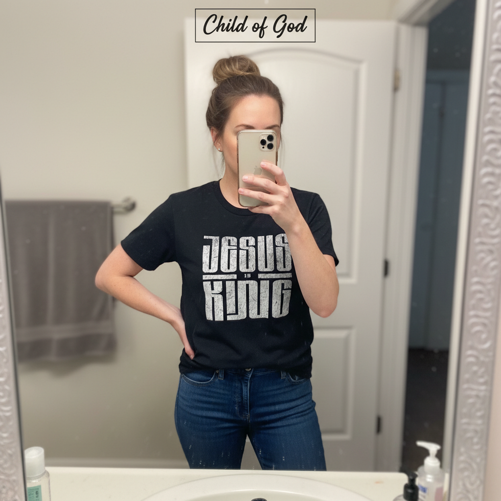 Jesus Is King T-Shirt_mirror_selfie