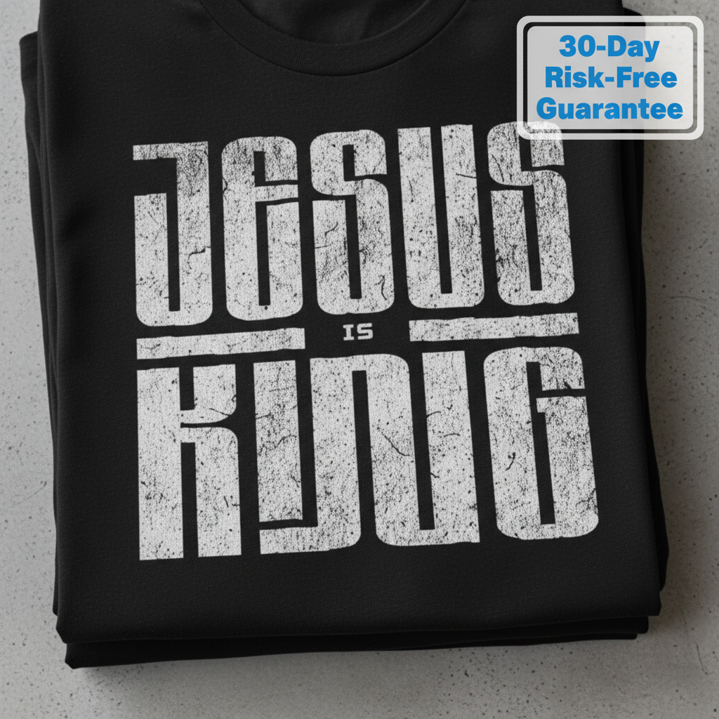 Jesus Is King T-Shirt_stacked_flatlay