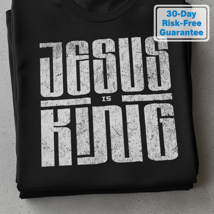 Jesus Is King T-Shirt_stacked_flatlay
