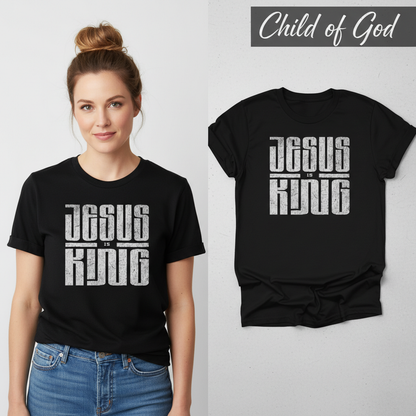 Jesus Is King T-Shirt_model_flat