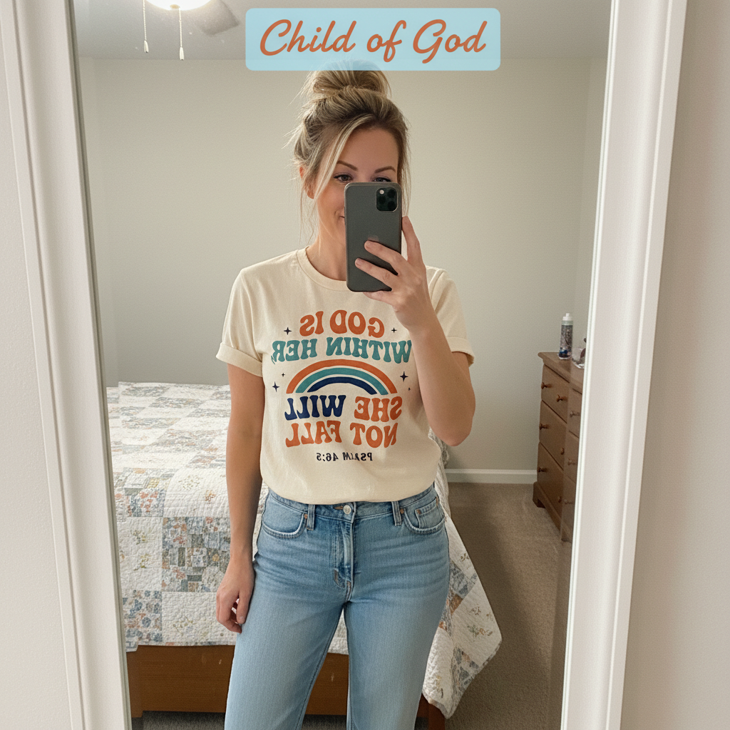 She Will Not Fall T-Shirt_mirror_selfie