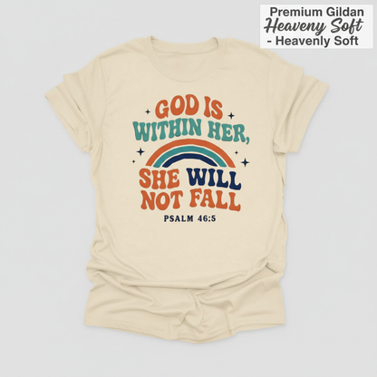 She Will Not Fall T-Shirt_clean