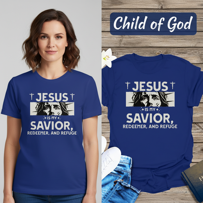 Jesus Is My Savior T-Shirt_model_flat