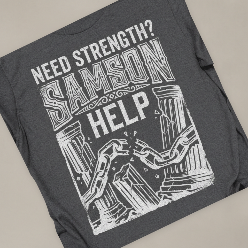 Samson Strength T-Shirt__detail