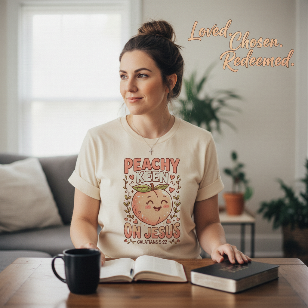 Peachy Keen On Jesus T-Shirt__use