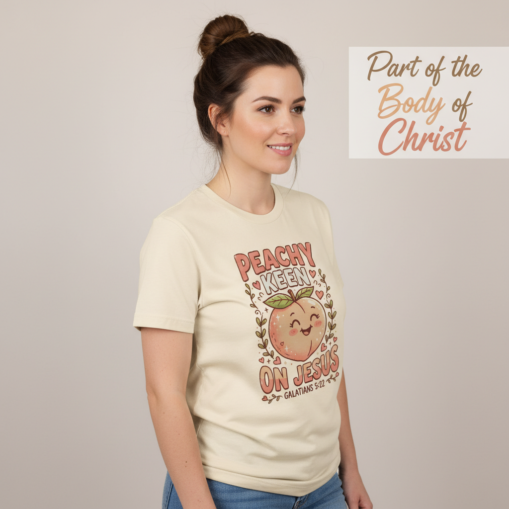 Peachy Keen On Jesus T-Shirt__hero