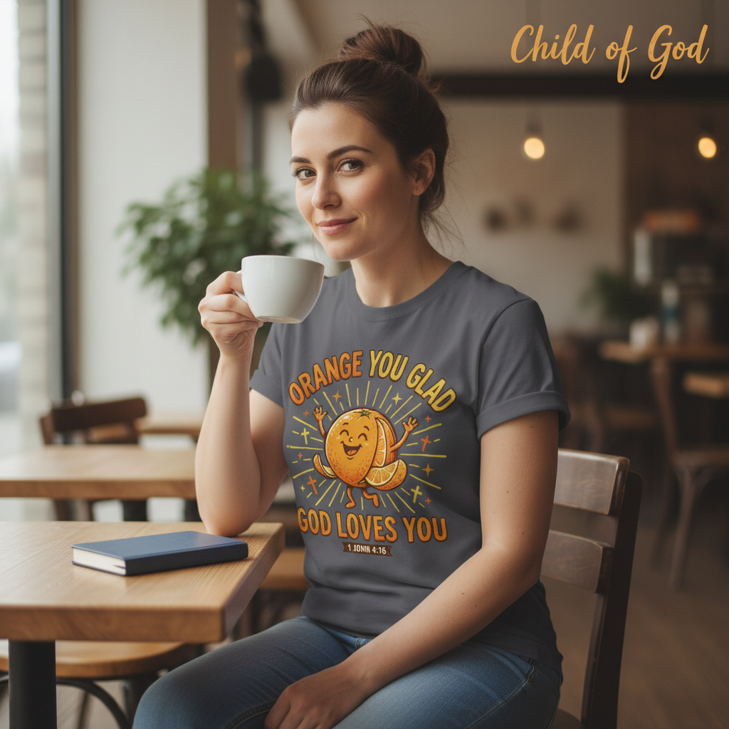 Orange You Glad God Loves You T-Shirt__use