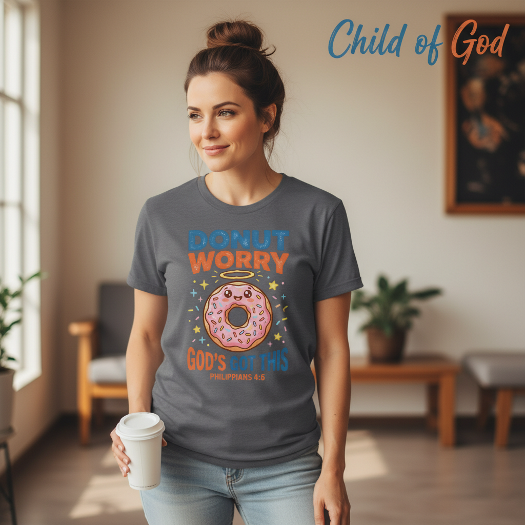 Donut Worry God's Got This T-Shirt__lifestyle