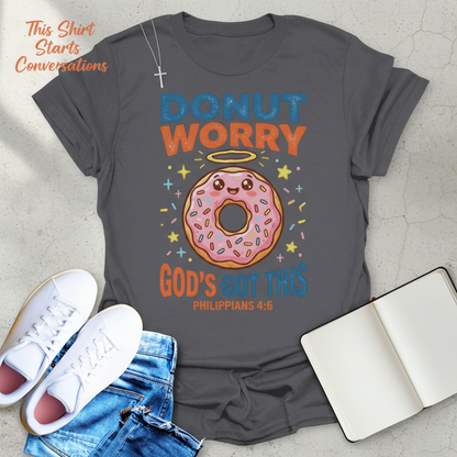 Donut Worry God's Got This T-Shirt__pair
