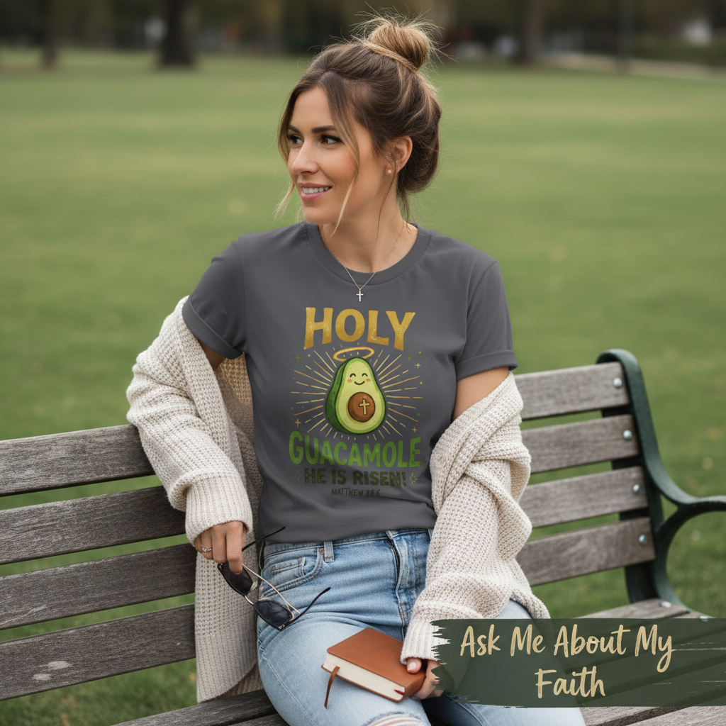 Holy Guacamole He Is Risen T-Shirt__pair