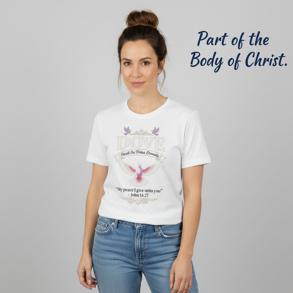 Peaceful Dove Scripture T-Shirt__hero