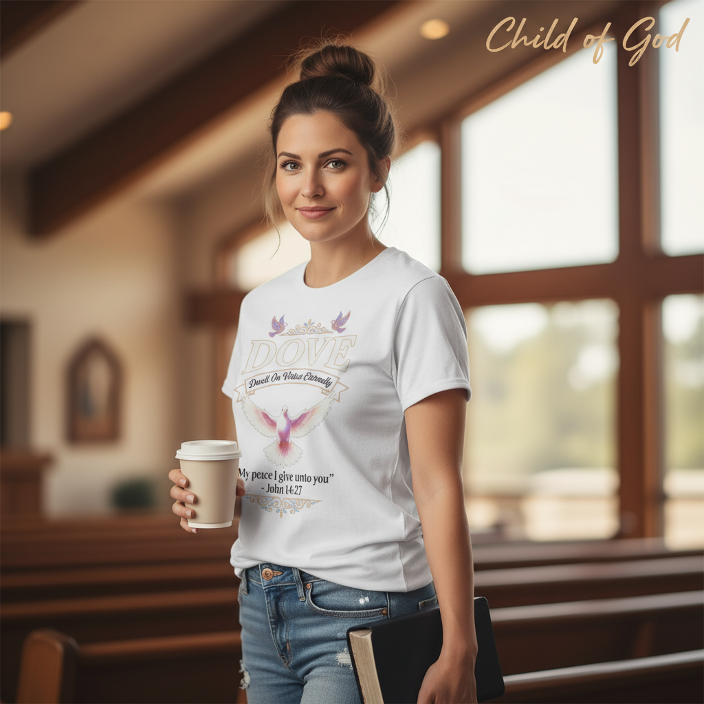 Peaceful Dove Scripture T-Shirt__lifestyle