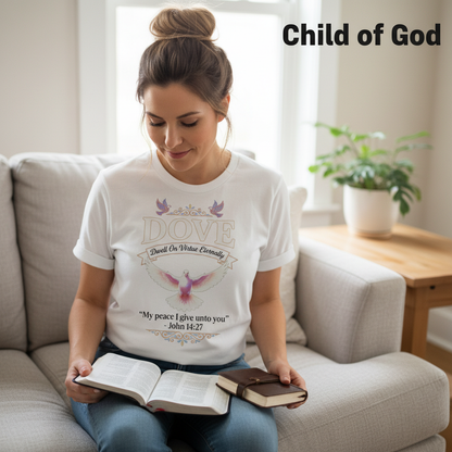 Peaceful Dove Scripture T-Shirt__use