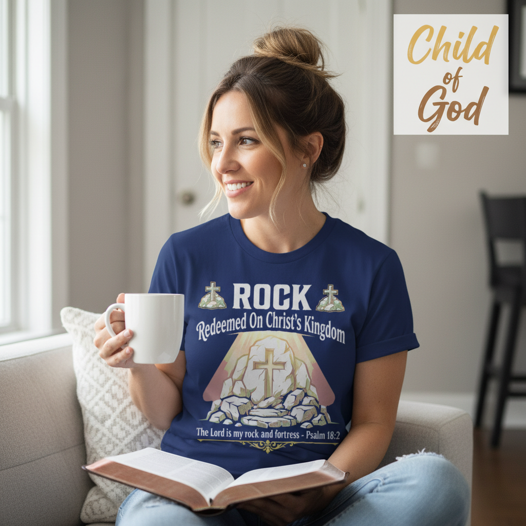 Christ the Rock Fortress T-Shirt__use