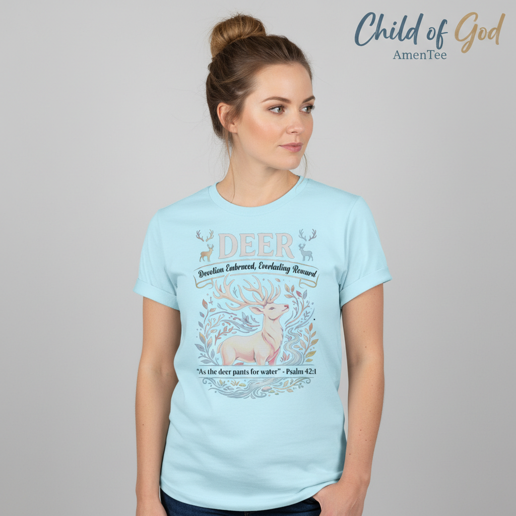 Psalm 42 Deer T-Shirt__hero