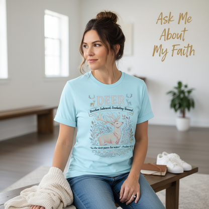 Psalm 42 Deer T-Shirt__pair