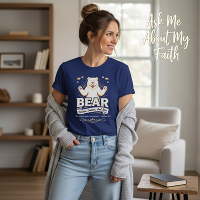 Believe, Endure, And Rise Bear T-Shirt__pair