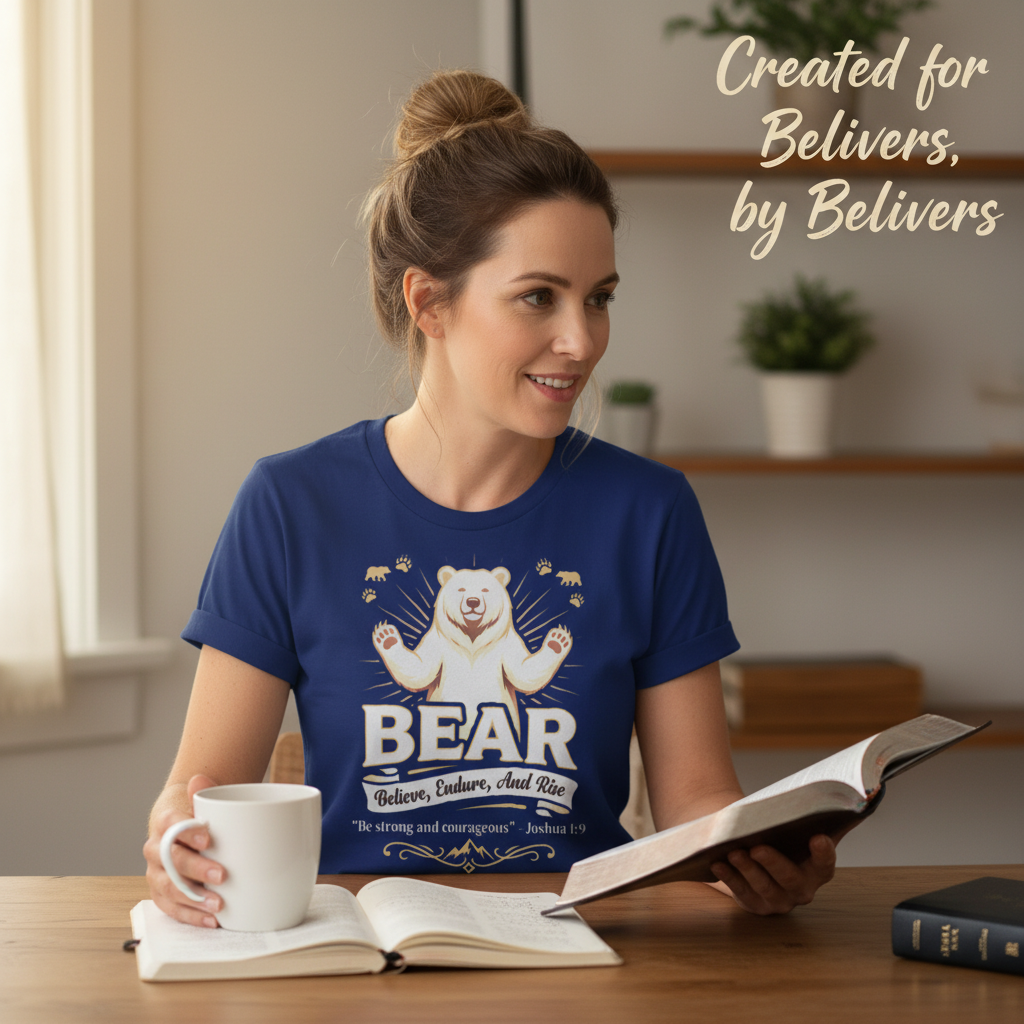 Believe, Endure, And Rise Bear T-Shirt__use