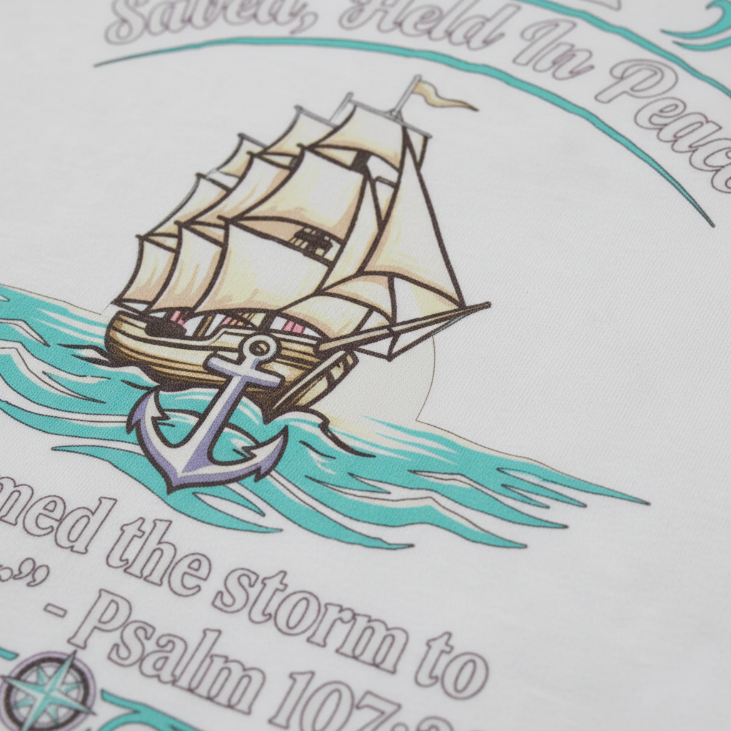 Saved Ship Peace T-Shirt__detail