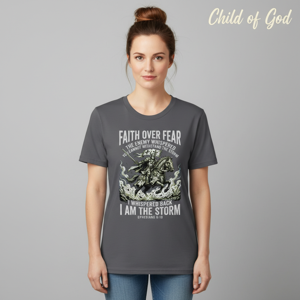 Faith Over Fear Warrior T-Shirt__hero