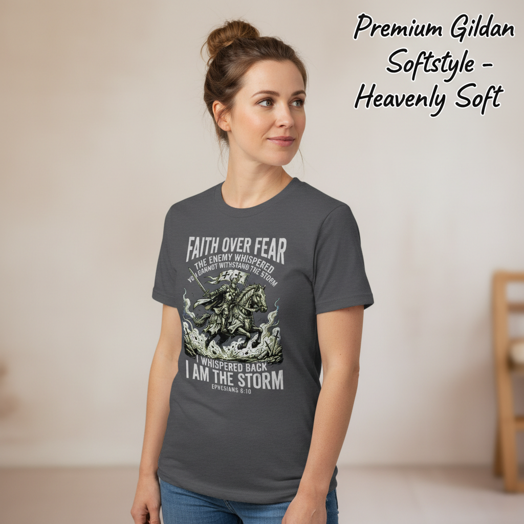 Faith Over Fear Warrior T-Shirt__space