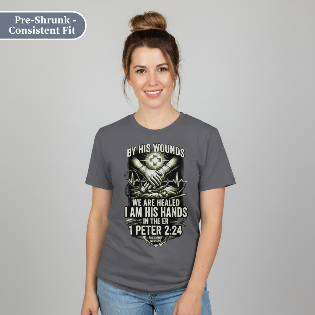 By His Wounds ER T-Shirt__benefit