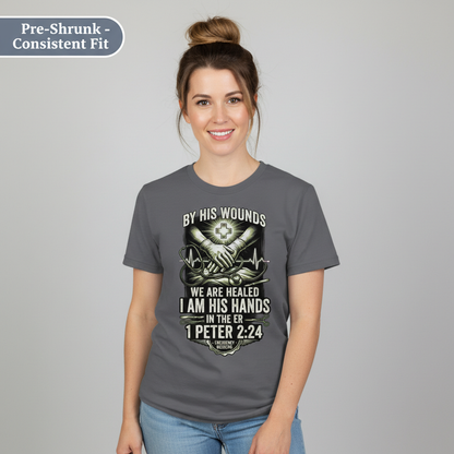 By His Wounds ER T-Shirt__benefit