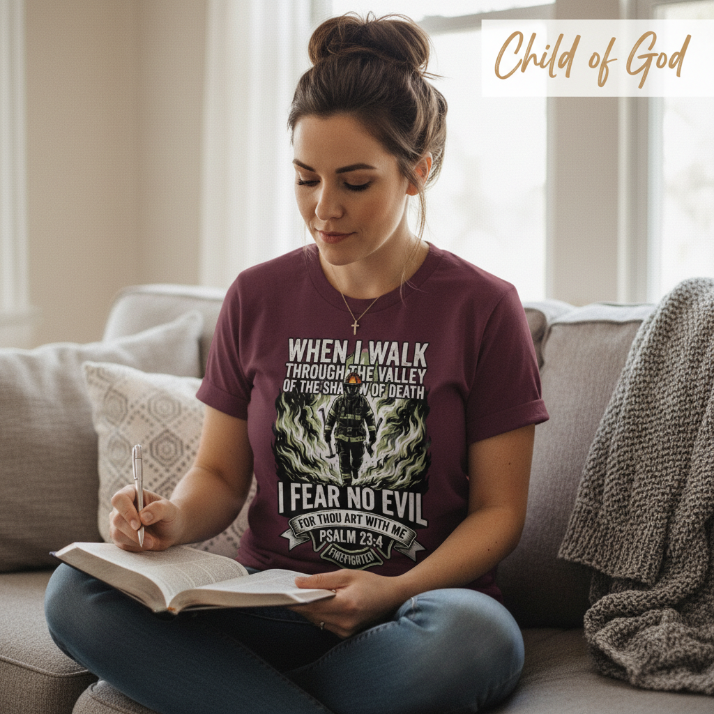 Fear No Evil Firefighter T-Shirt__use
