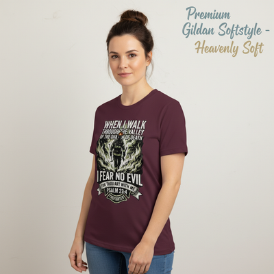 Fear No Evil Firefighter T-Shirt__space