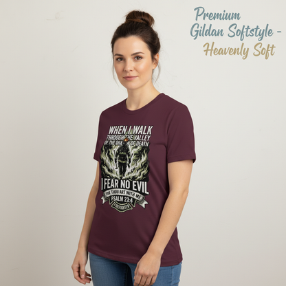 Fear No Evil Firefighter T-Shirt__space