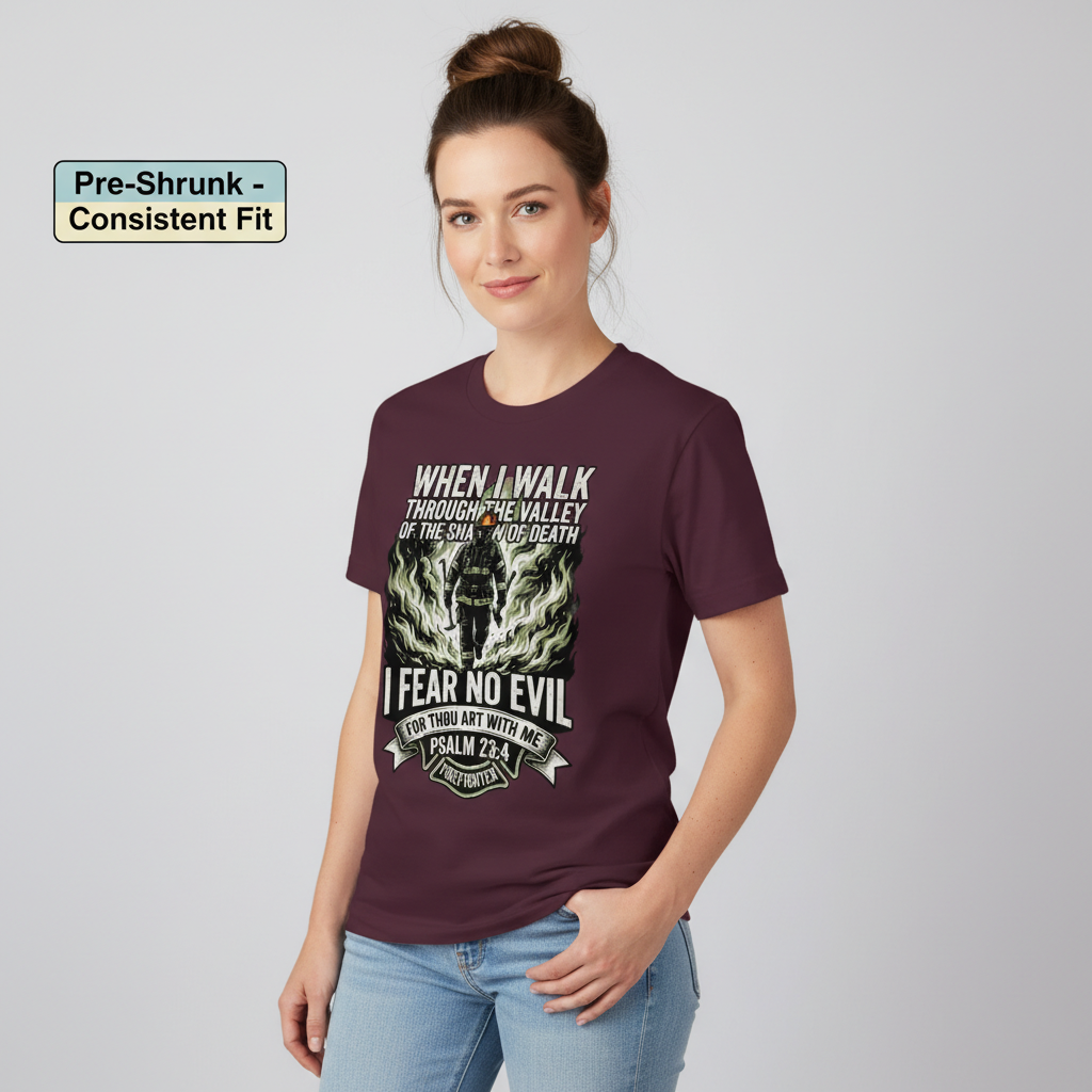 Fear No Evil Firefighter T-Shirt__benefit