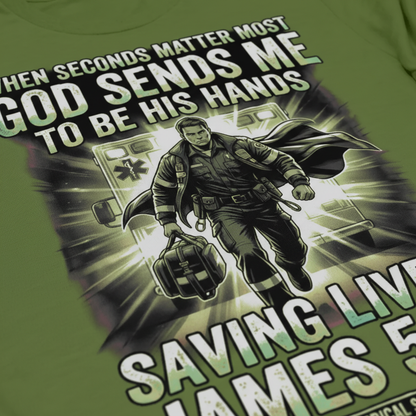 God Sends Me to Be His Hands T-Shirt__detail